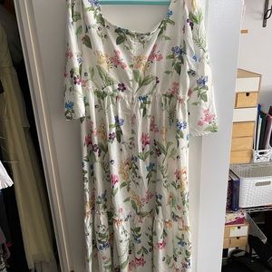 Fairy princess cottage core floral dress